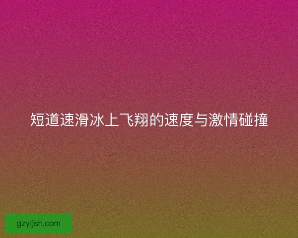 短道速滑冰上飞翔的速度与激情碰撞